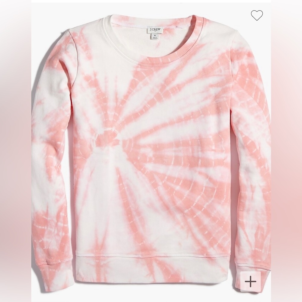 J.Crew Factory tie-dyed sweatshirt in beach pink. Excellent preowned condition.
